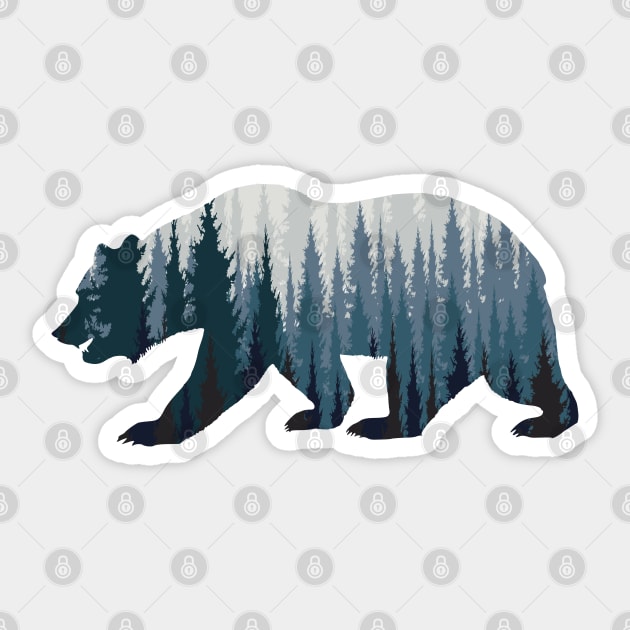 bear wildlife animal Canada forest Sticker by ZenCloak